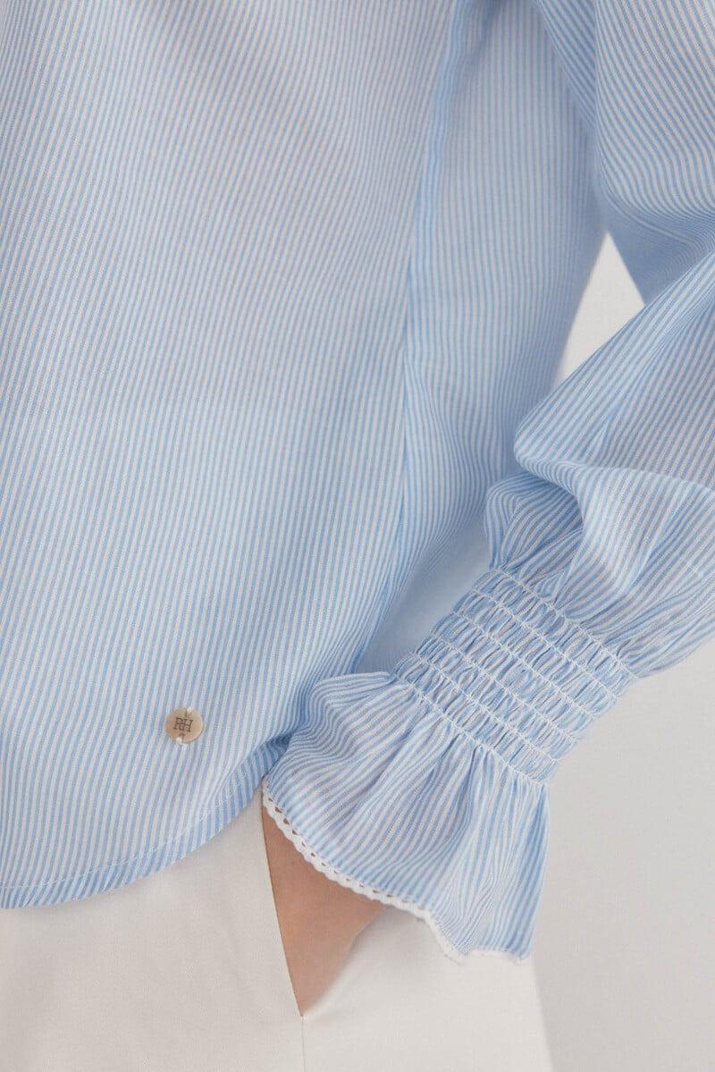 pedro del hierro Blusa romántica rayas Rebajas online