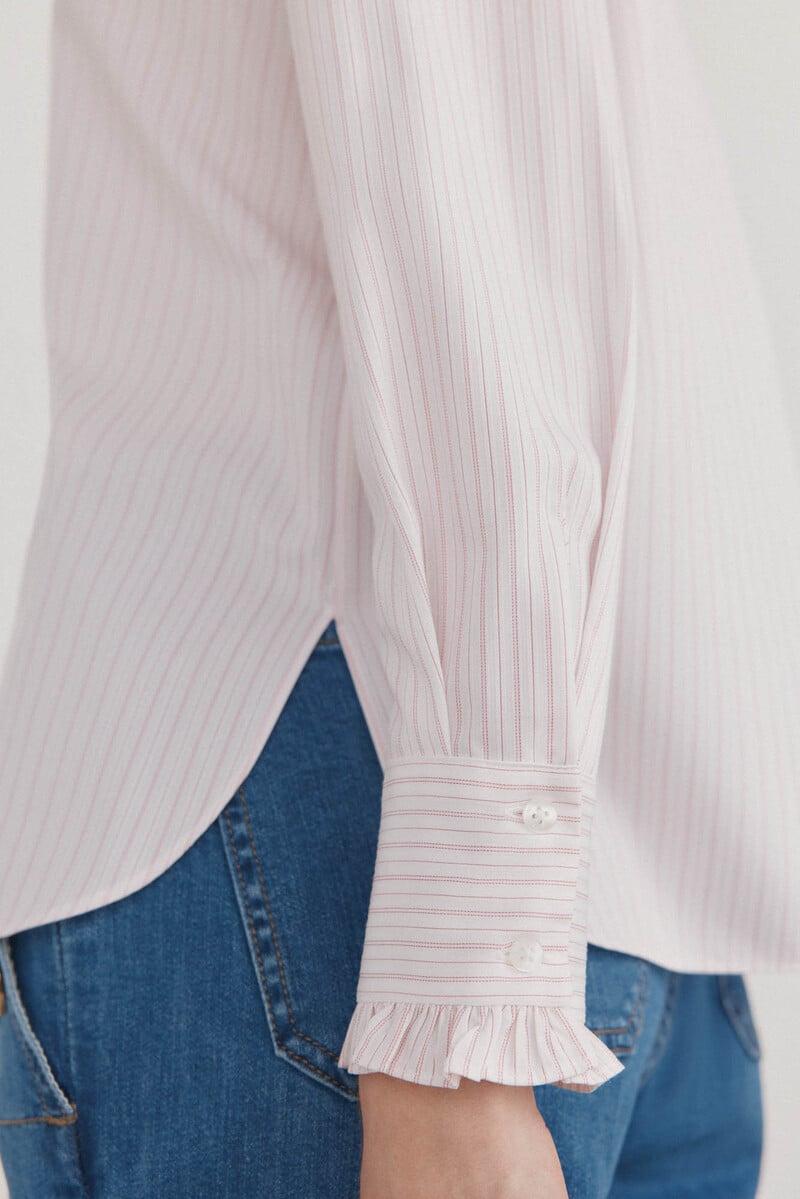 pedro del hierro Camisa romántica con volantes Últimos 3 días