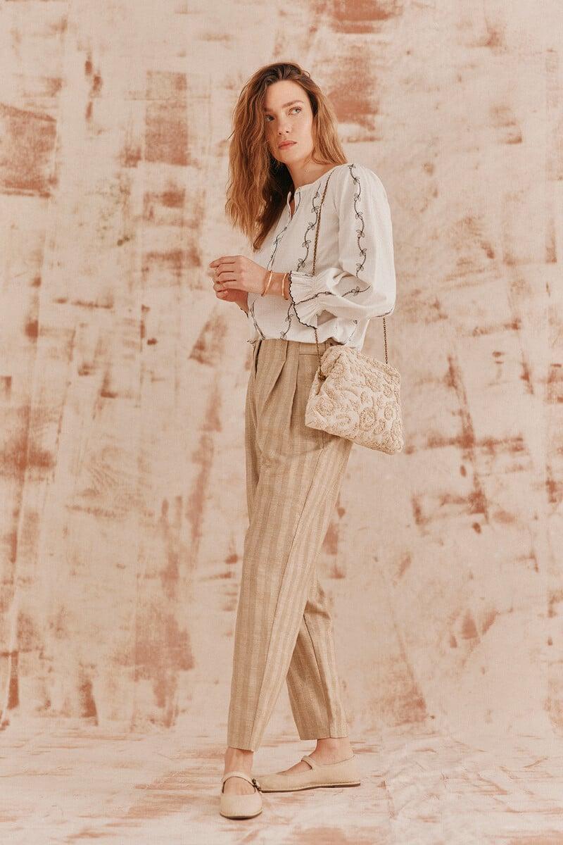 pedro del hierro Carmen. Blusa bordada Último día