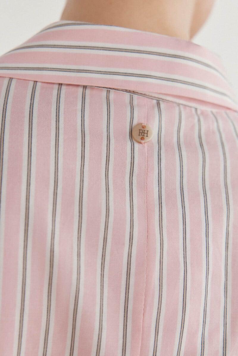 pedro del hierro Camisa de cuello solapa con escote pico Oferta especial de fábrica
