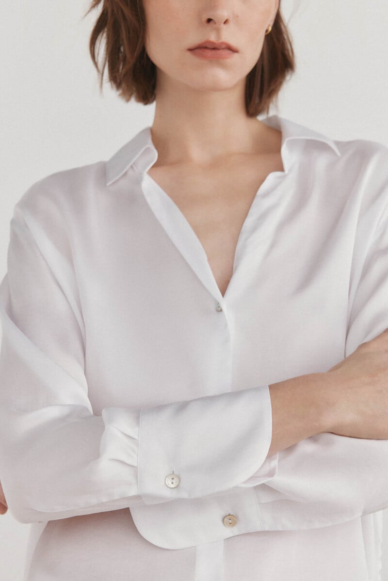 pedro del hierro Blusa satén fluida Promoción trimestral