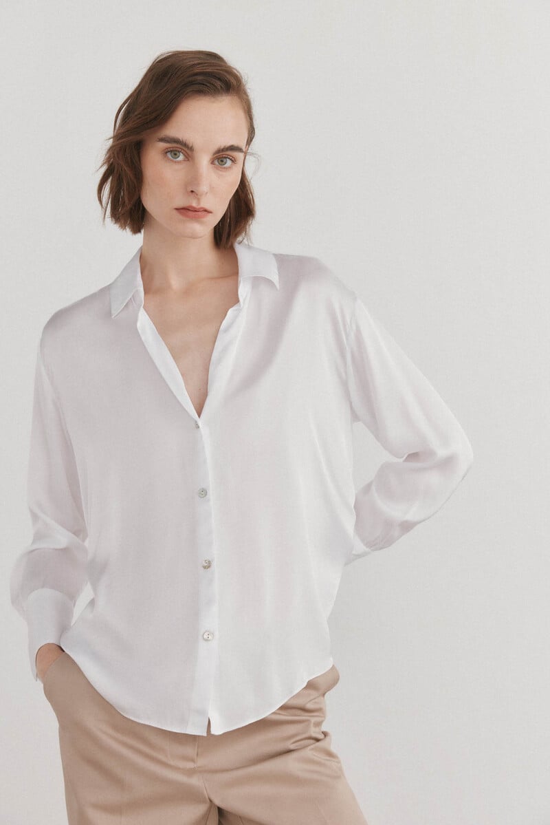 pedro del hierro Blusa satén fluida Promoción trimestral