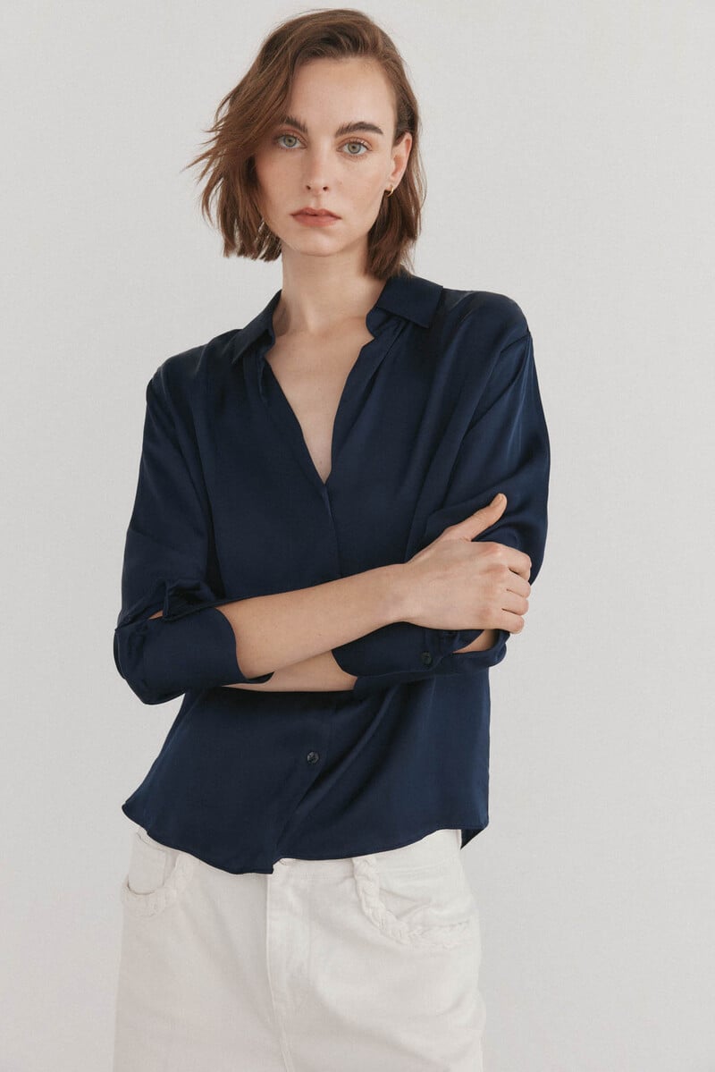 pedro del hierro Blusa satén fluida Solo queda un día