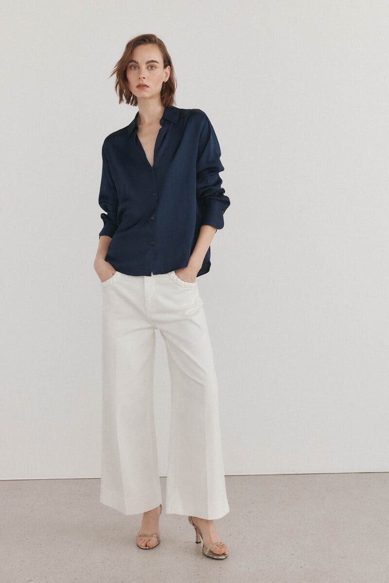 pedro del hierro Blusa satén fluida Solo queda un día