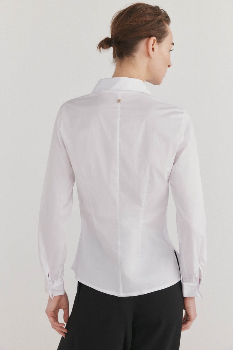 pedro del hierro Camisa de cuello solapa con escote pico Grandes descuentos