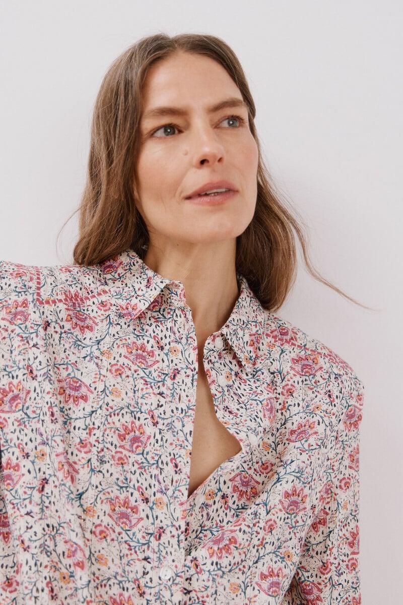 pedro del hierro Camisa de algodón detalle bordado Precios de Black Friday