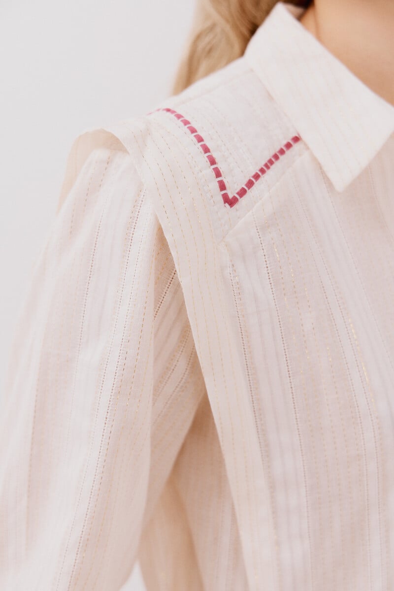 pedro del hierro Camisa de algodón detalle bordado En oferta