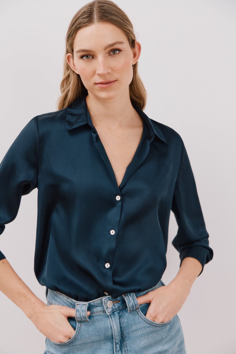 pedro del hierro Camisa satinada