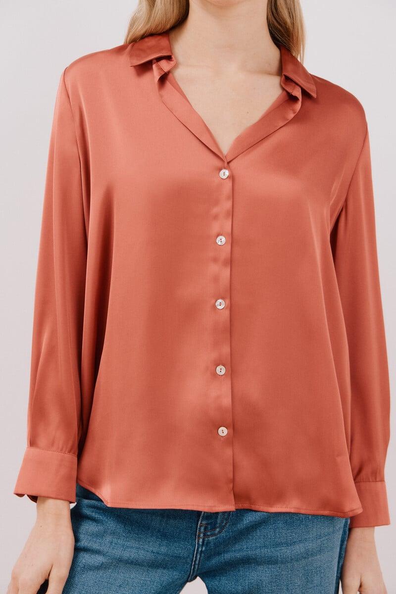 pedro del hierro Camisa satinada Descuentos del mes