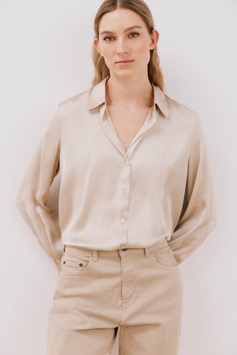 pedro del hierro Camisa satinada Descuento por venta flash