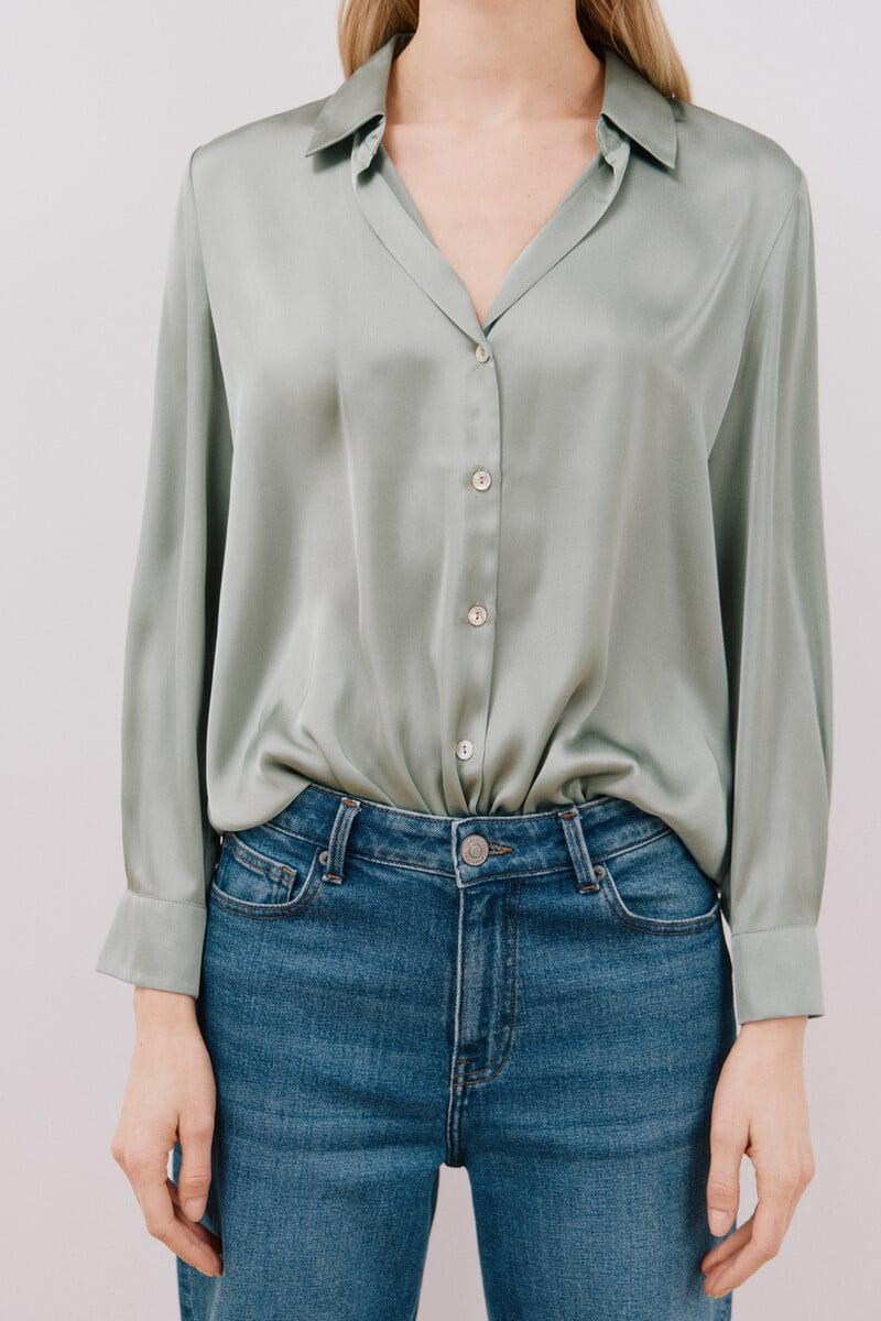 pedro del hierro Camisa satinada Ofertas de temporada