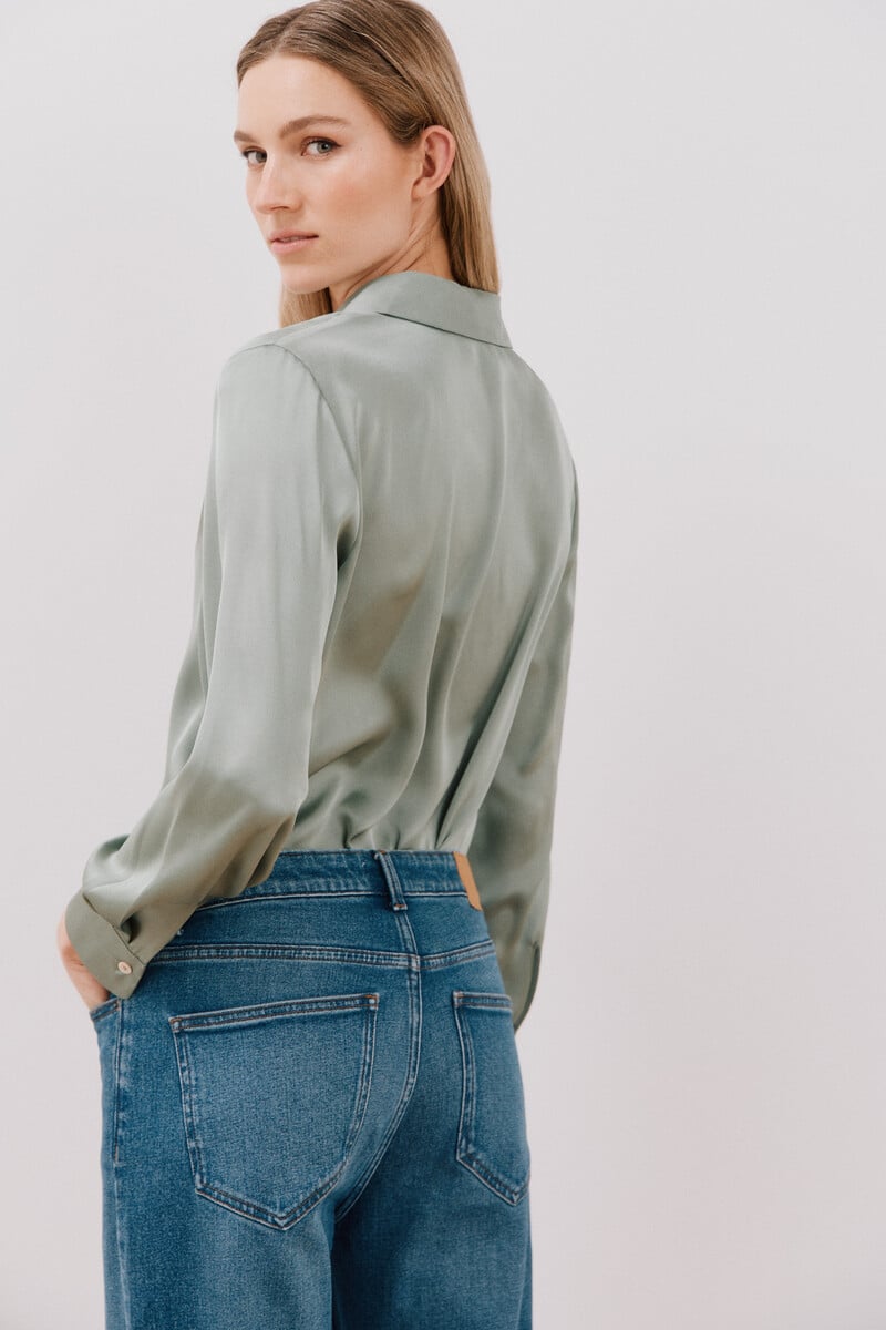 pedro del hierro Camisa satinada Ofertas de temporada
