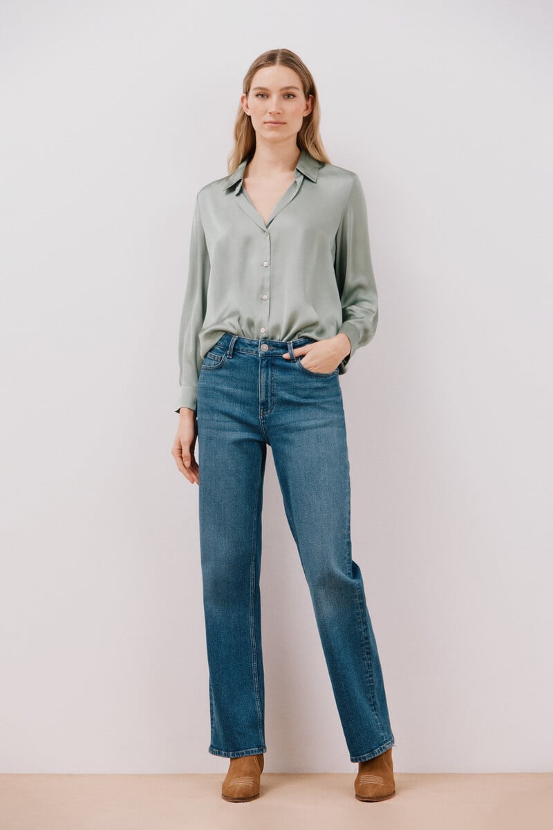 pedro del hierro Camisa satinada Ofertas de temporada