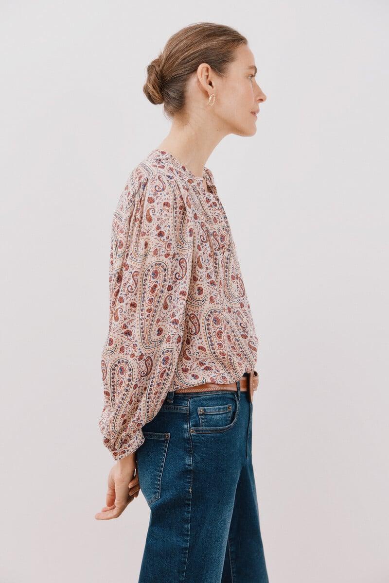 pedro del hierro Blusa estampada Rebajas de fin de temporada