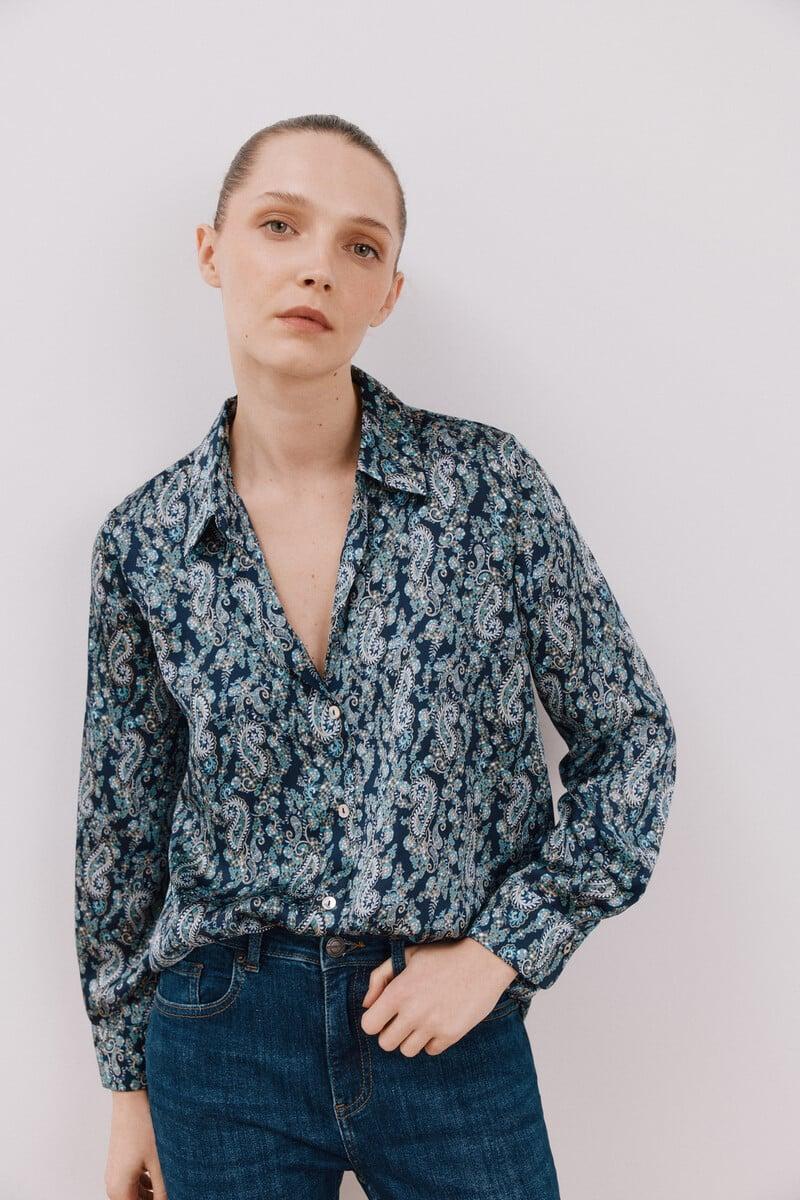 pedro del hierro Camisa satinada Precio ultrabajo