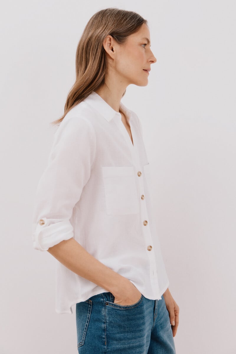 pedro del hierro Camisa algodón estampada Outlet