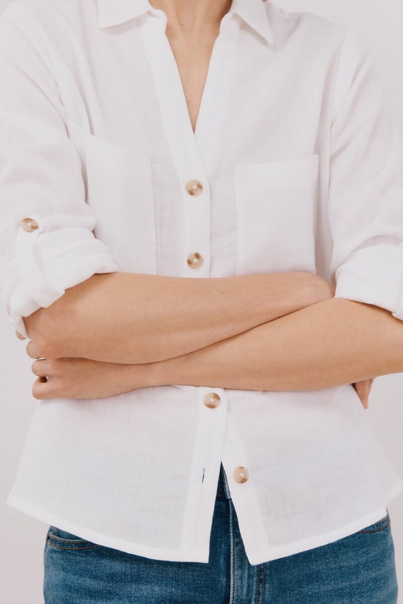 pedro del hierro Camisa algodón estampada Outlet