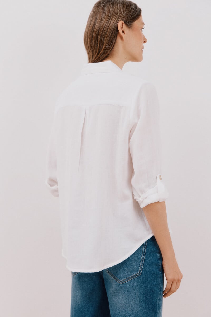 pedro del hierro Camisa algodón estampada Outlet