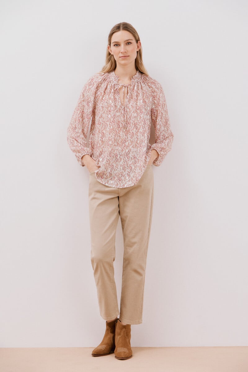 pedro del hierro Blusa detalle nido de abeja Rebajas