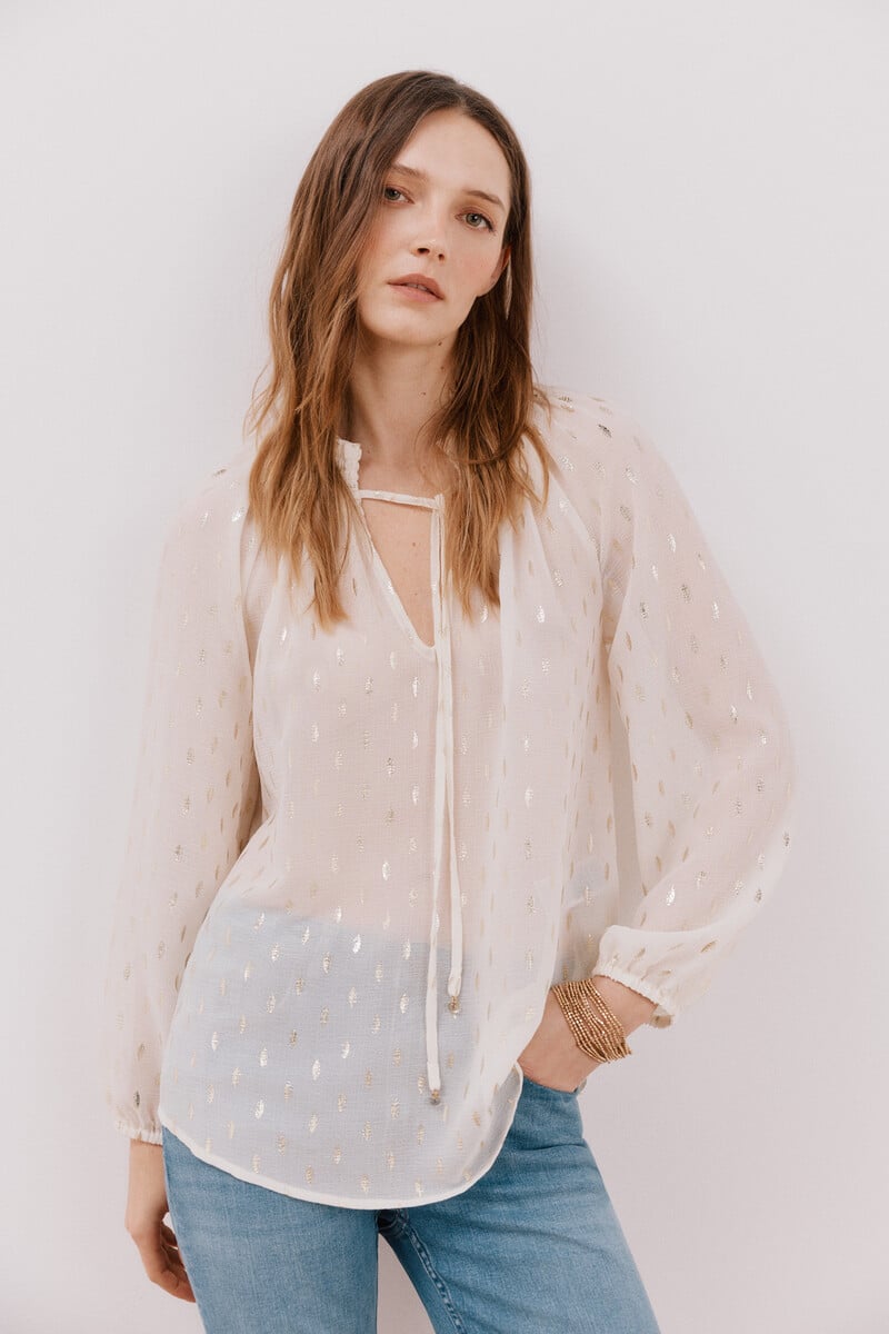 pedro del hierro Blusa detalle nido de abeja Ofertas
