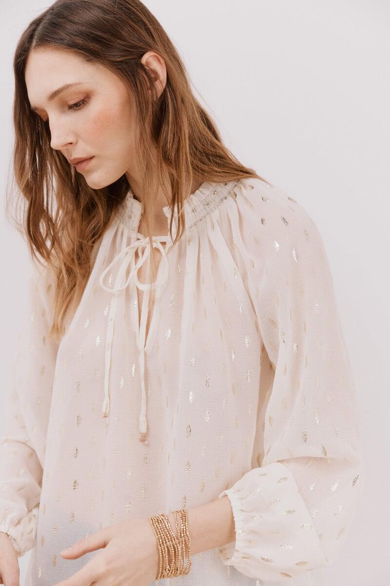 pedro del hierro Blusa detalle nido de abeja Ofertas
