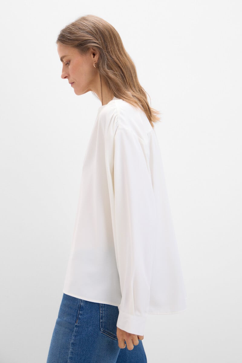 pedro del hierro Blusa fluida blanca En oferta