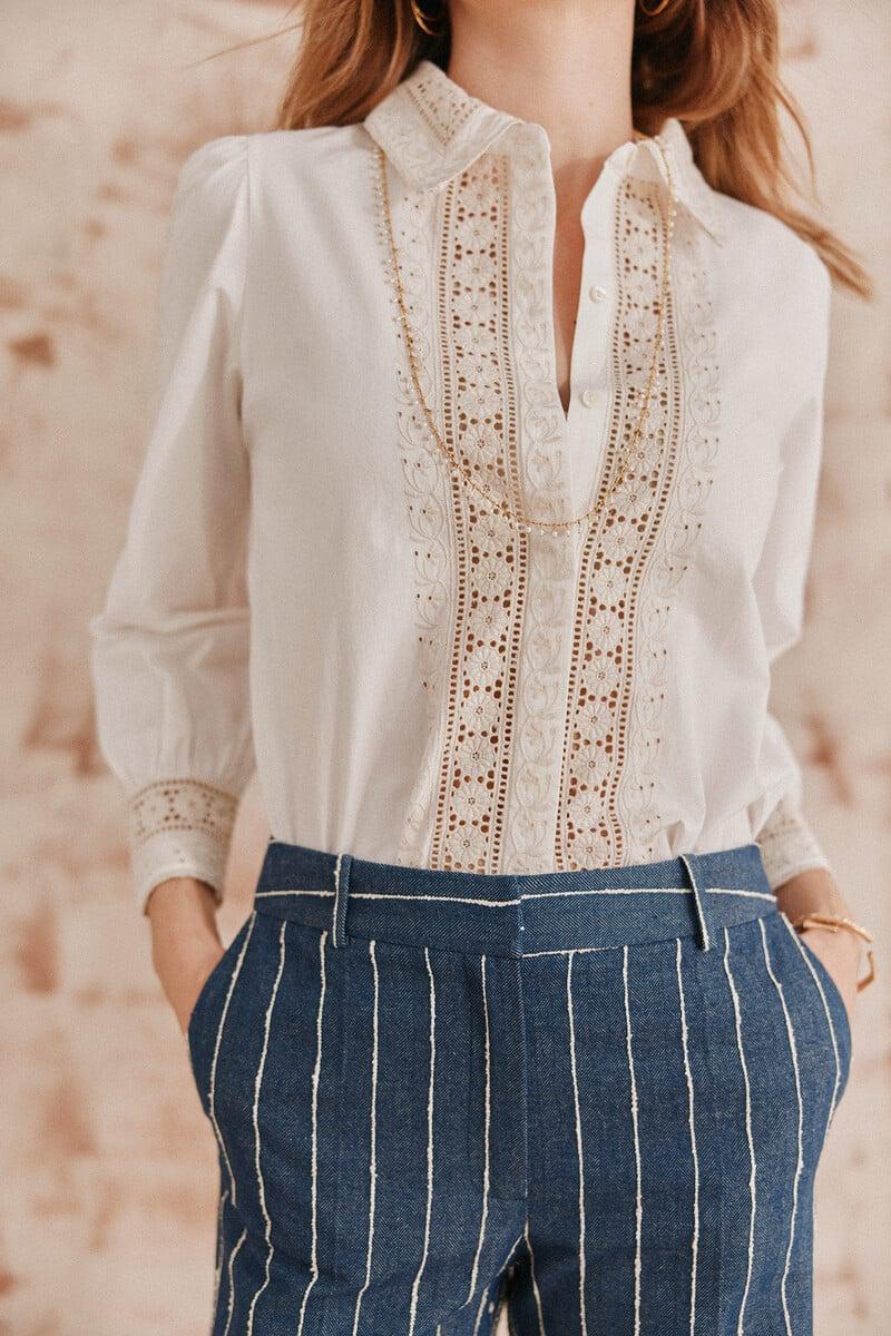 pedro del hierro Candelaria. Camisa bordada Tienda