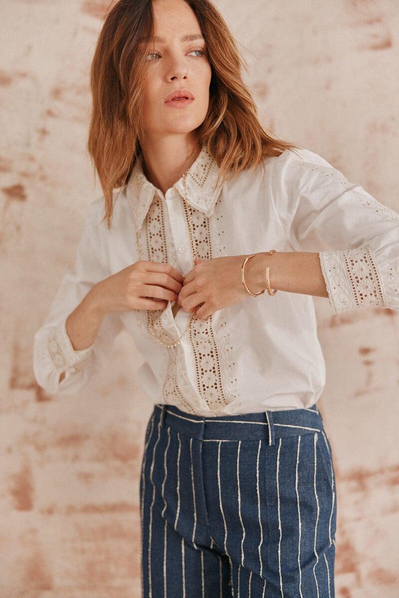 pedro del hierro Candelaria. Camisa bordada Tienda