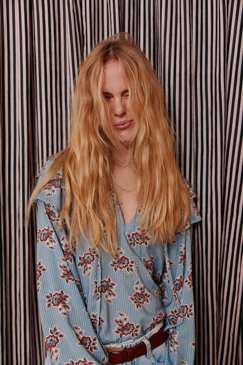 pedro del hierro Camila. Blusa estampada Mejor oferta