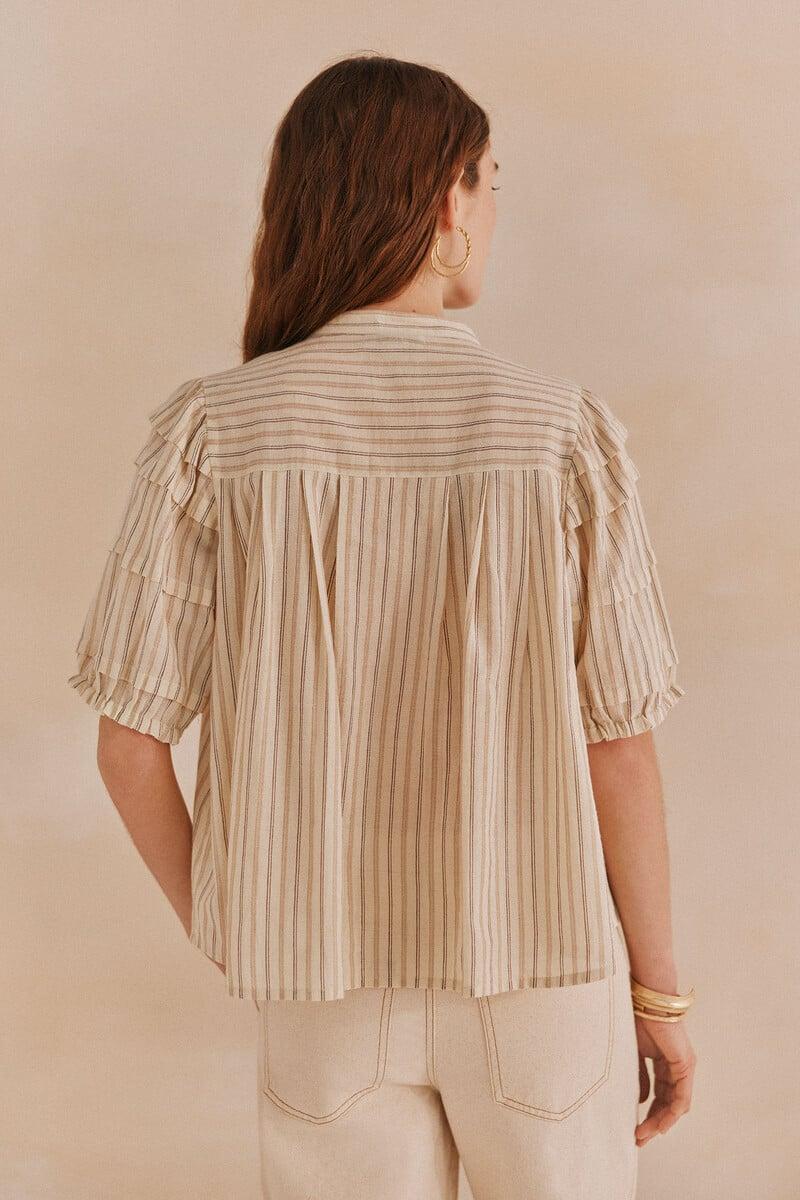 pedro del hierro Georgina. Blusa rayas Rebajas top