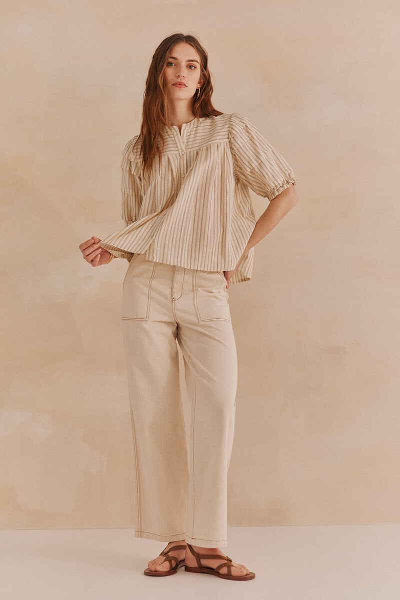 pedro del hierro Georgina. Blusa rayas Rebajas top
