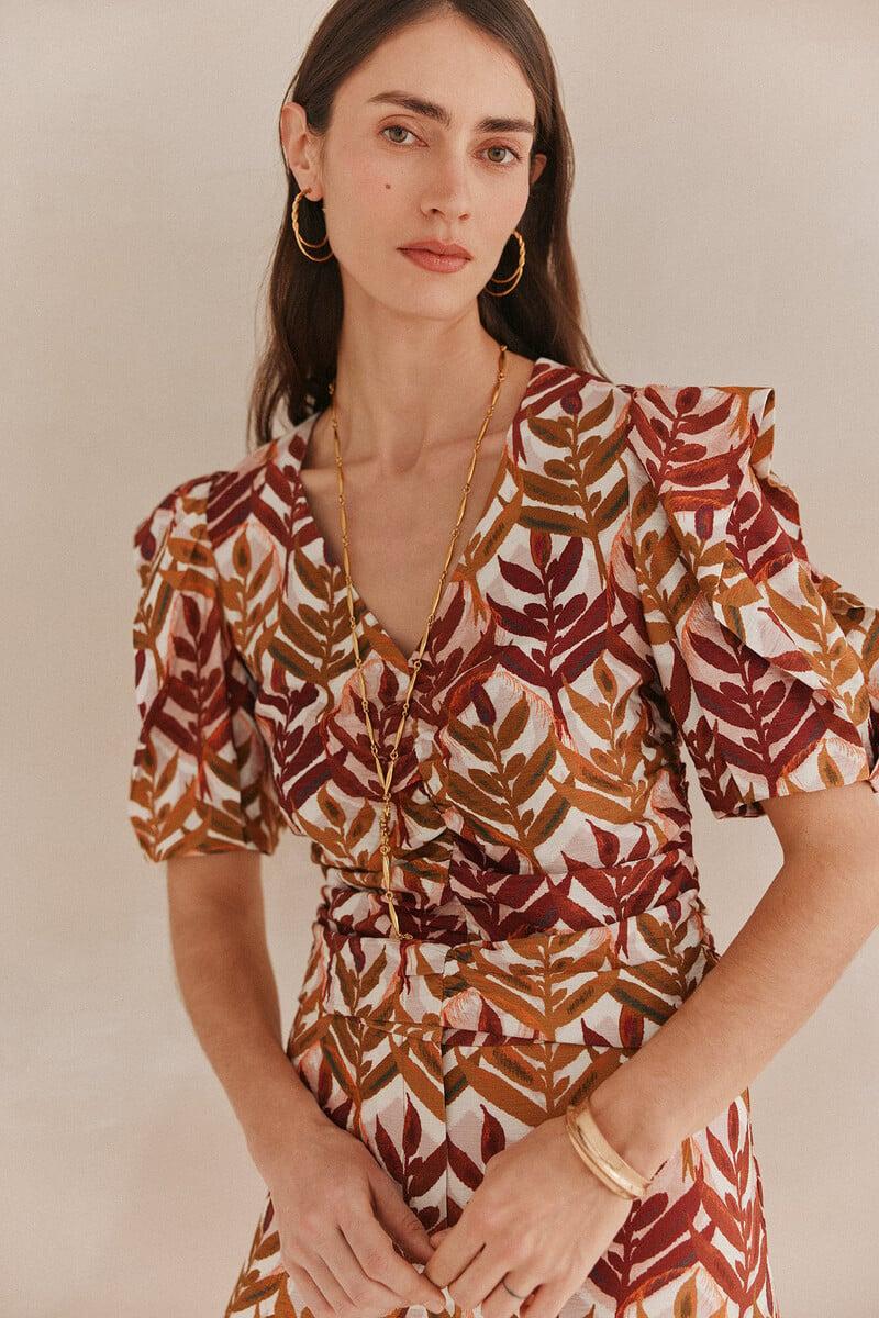 pedro del hierro Carmina. Top estampado COMPRAR AHORA