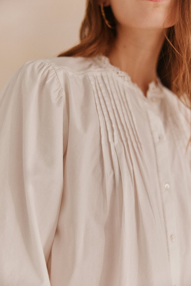 pedro del hierro Lorraine. Blusa jaretas ÚLTIMAS EDICIONES