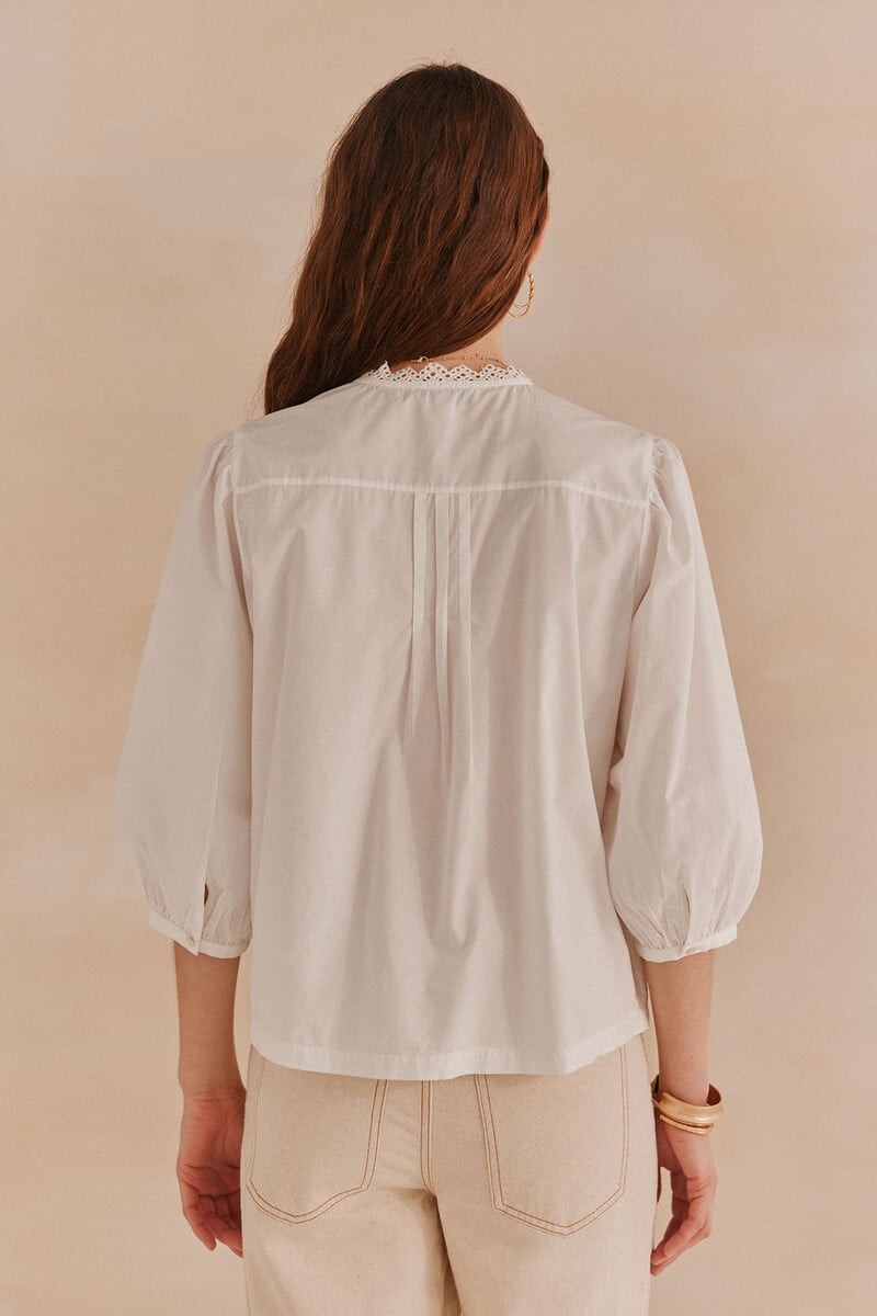 pedro del hierro Lorraine. Blusa jaretas ÚLTIMAS EDICIONES