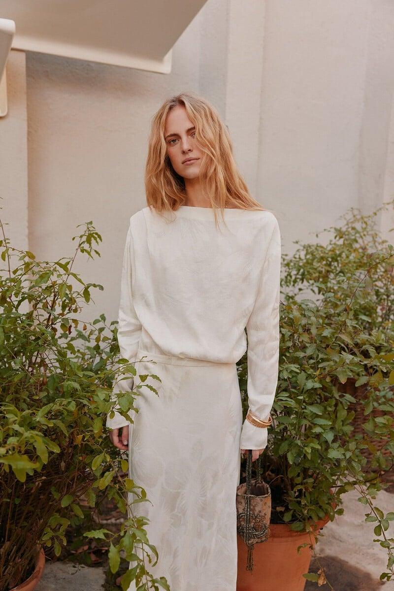 pedro del hierro Constanza. Blusa jacquard Solo hoy