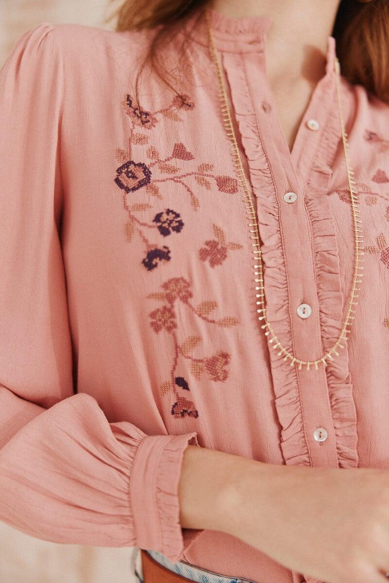 pedro del hierro Corina. Blusa bordada Solo queda un día