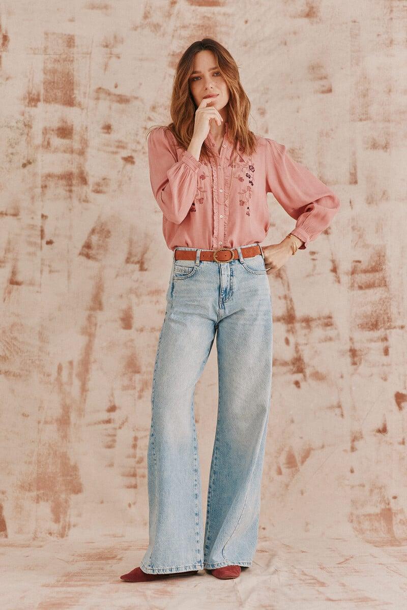 pedro del hierro Corina. Blusa bordada Solo queda un día