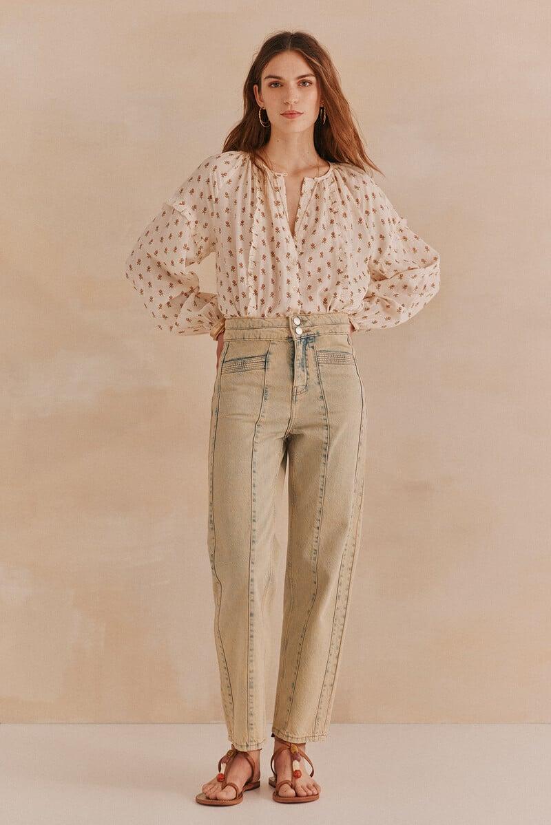 pedro del hierro Gemma. Blusa estampada Grandes descuentos