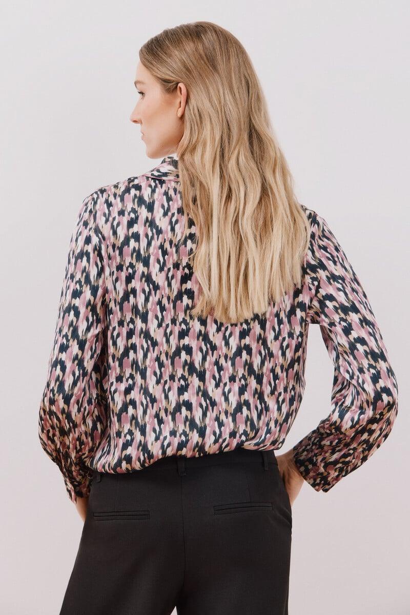pedro del hierro Blusa satinada manga larga Precios de Black Friday