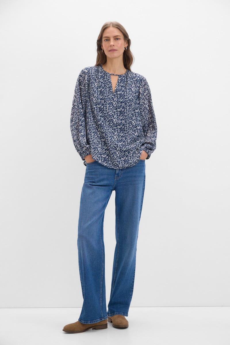 pedro del hierro Blusa tejido textura Precio ultrabajo
