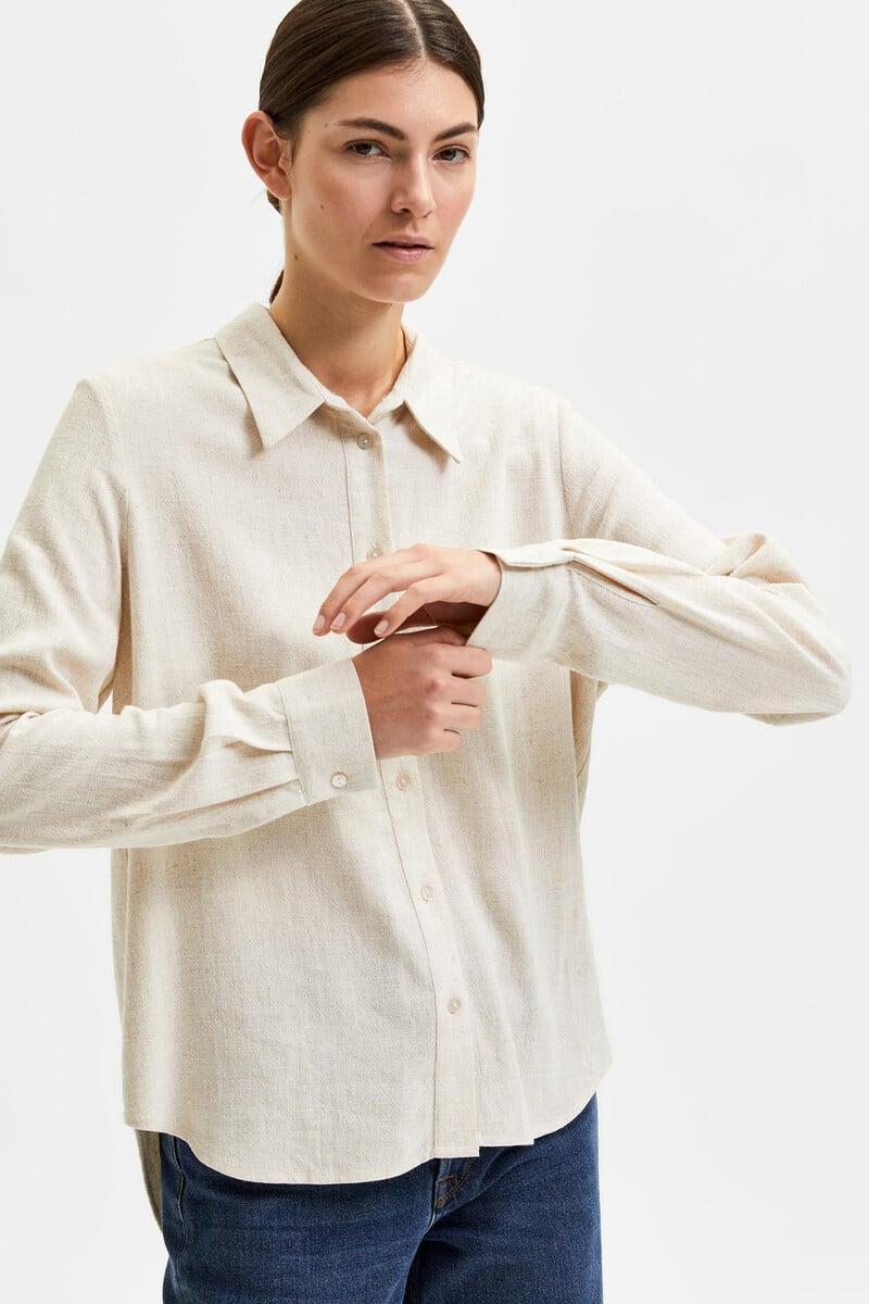 pedro del hierro Camisa de manga larga de lino Regular Fit 2025