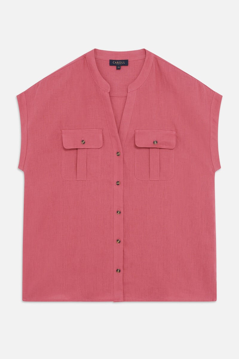 pedro del hierro Camisa Gina 100 % lino Rebajas de fábrica