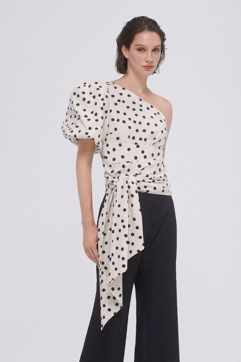pedro del hierro Top lunares popelin Tienda