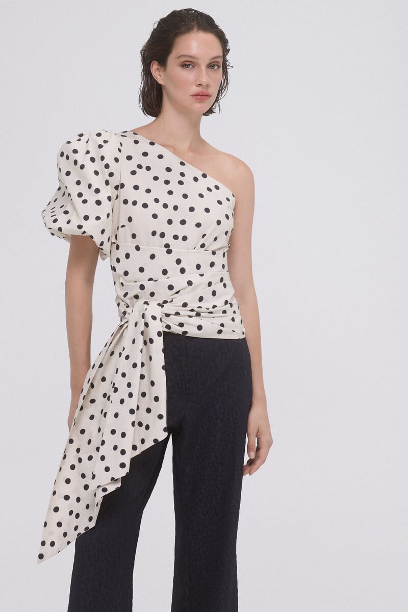 pedro del hierro Top lunares popelin Tienda
