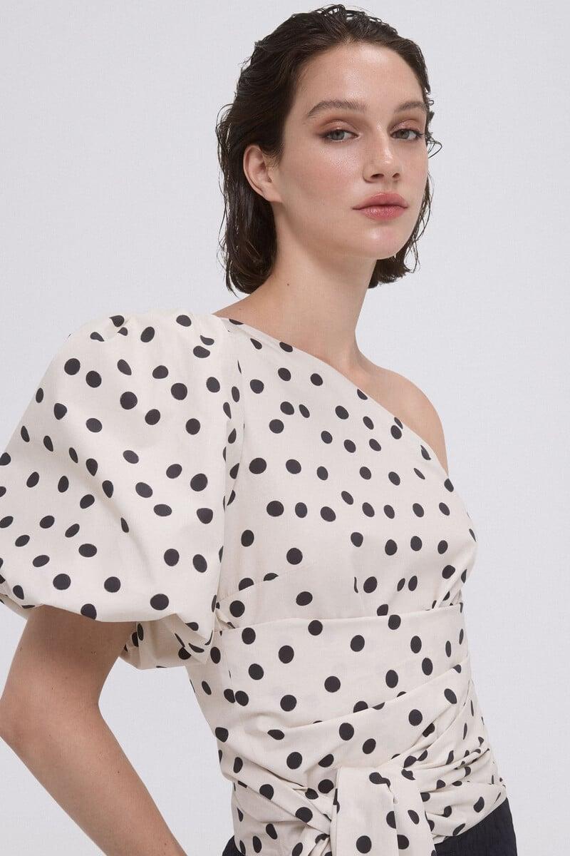 pedro del hierro Top lunares popelin Tienda