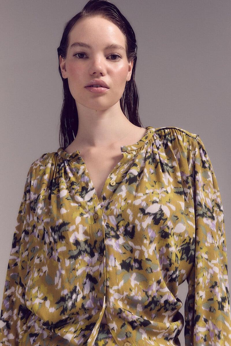 pedro del hierro Blusa canesú acolchado Liquidación