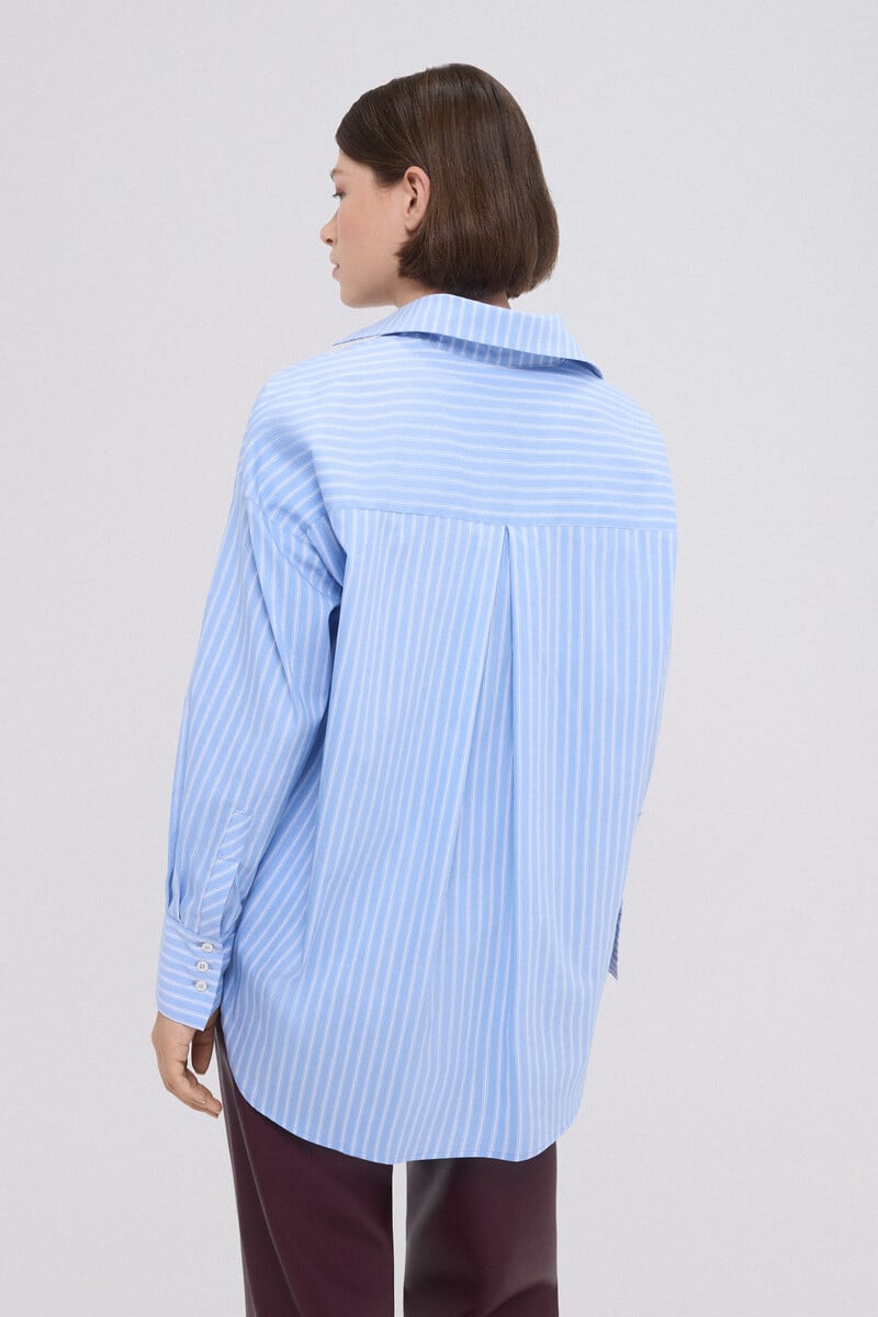 pedro del hierro Camisa larga popelin rayas Rebajas online