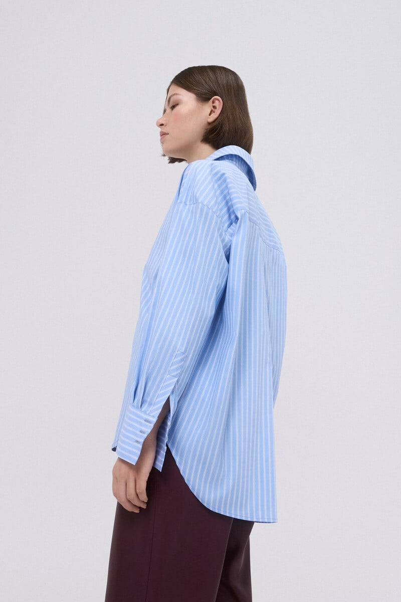 pedro del hierro Camisa larga popelin rayas Rebajas online