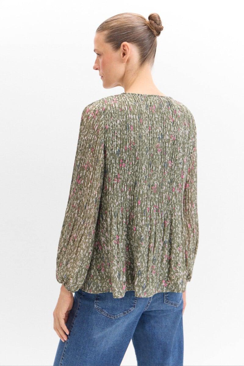 pedro del hierro Blusa plisada estampada Envío gratis