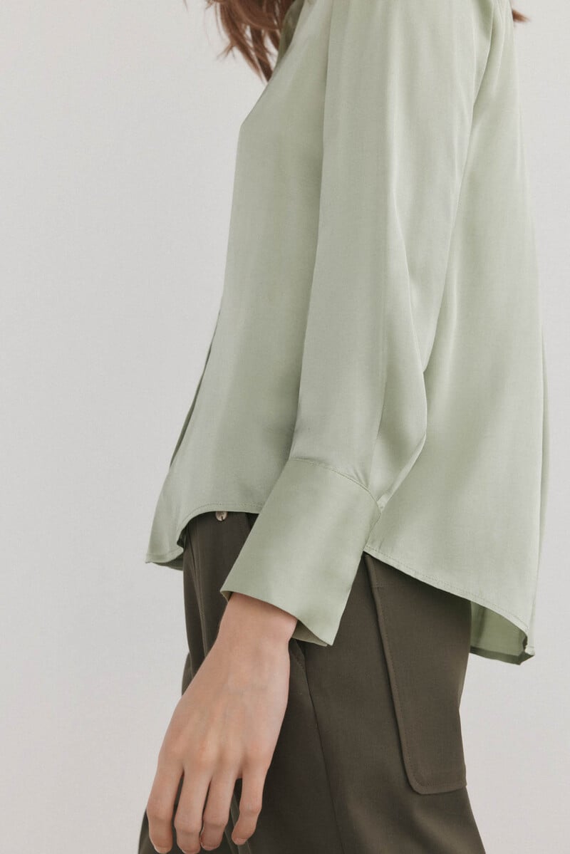 pedro del hierro Camisa satinada fluida Oferta especial